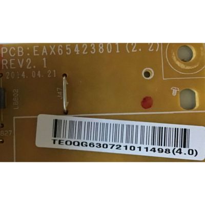 KIT DE TARJETAS PARA TV LG / NUMERO DE PARTE MAIN 62841583 / EBT62841583 / EAX65391004 / FUENTE 63072101 / EAY63072101 / EAX65423801 / T-CON 3653A  / 6871L-3653A / 6870C-0471D / PANEL LC550DUE (FG)(A4) / MODELO 55LB5900-UV / 55LB5900-UV.BUSWLJR - Imagen 2